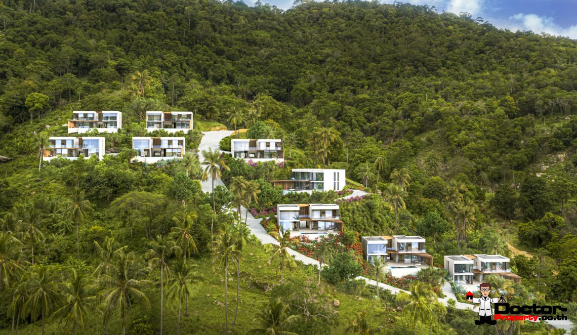 New 3 Bedroom Villa with Sea View – Chaweng, Koh Samui – For Sale